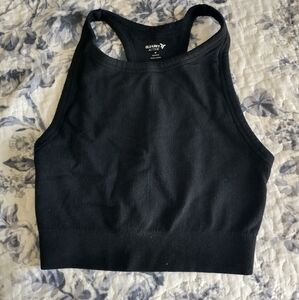 Old Navy Active Black Ribbed Tank Top